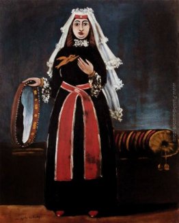 Donna georgiana con tamburello