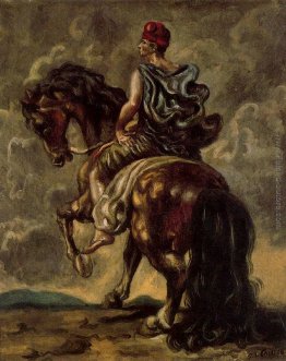 Cavaliere con Red Hat e un mantello blu