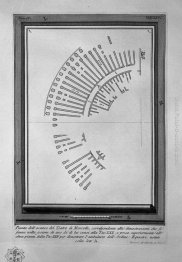 Le antichità romane, t. 4, Piatto XXV. Pianta del Teatro di Marc