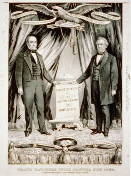 Manifesto della campagna per 1860 US candidato presidenziale Joh