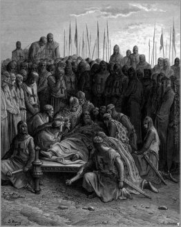 La morte di Baldovino I re latino di Gerusalemme