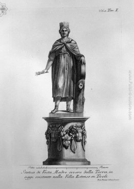 Statua di Vesta, o Madre Terra trova nella Villa Este di Tivoli