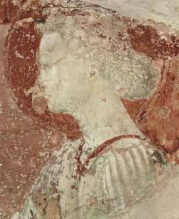 Affresco nel chiostro di San Miniato al Monte a Firenze Loggia