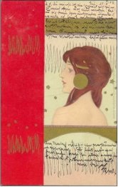 Le ragazze affronta con bordo rosso