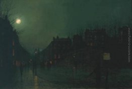Veduta di Heath Street di notte