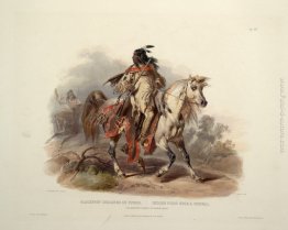 Un Blackfoot indiano a cavallo, piatto 19 dal volume 1 'Viaggio