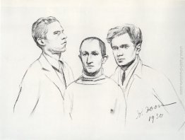 Ritratto di tre pittori (Kukriniksi). M.V. Kupriyanov, P.N. Kril