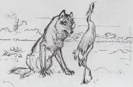 Il lupo e la gru