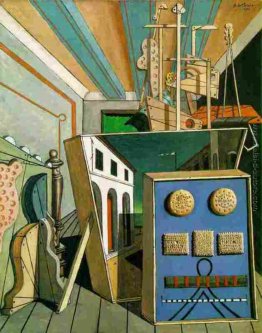 Interno metafisico con biscotti