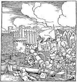 Le truppe del re assediare il castello di Lancillotto