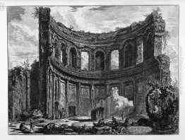 Resti del Tempio di Apollo ha detto in Hadrian`s Villa vicino Ti