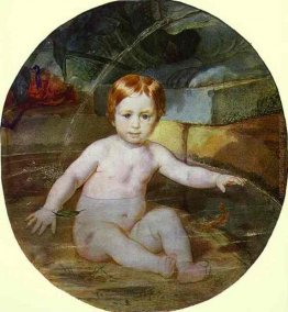 Bambino in una piscina (Ritratto del Principe AG Gagarin in Chil