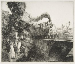 Treno e Bagnanti