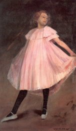 Dancer in un abito rosa