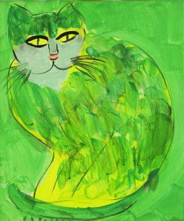 Beautiful Green Cat