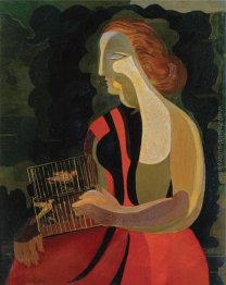 Donna con gli uccelli
