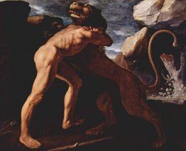 Eracle combatte con il Leone di Nemea