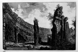 Vista interna dell'Anfiteatro Flavio, chiamato Colosseo