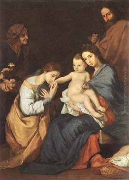 La Sacra Famiglia con Santa Caterina