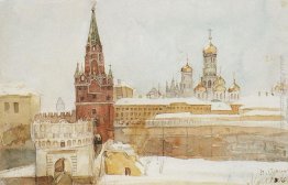 Vista del Cremlino a winter