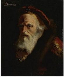 La testa di un vecchio, inscritto Diogene