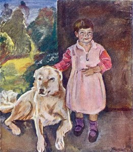Katya con un cane