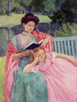 Auguste legge alla sua figlia