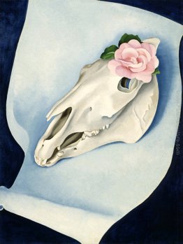 Teschio di Cavallo con Pink Rose