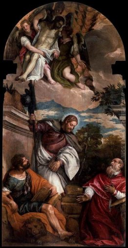 Santi Marco, Giacomo e Girolamo con il Cristo Morto A carico Ang