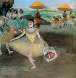 Danzatrice con un mazzo Inchinarsi