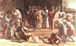 La morte di Anania (cartoni animati per la Cappella Sistina)
