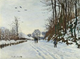 La strada per la fattoria di Saint-Siméon in inverno
