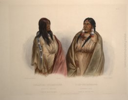 Donna della tribù serpente e la donna della tribù Cree, piatto 3