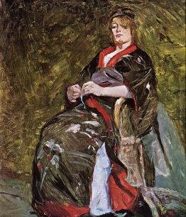 Lili Grenier in un kimono