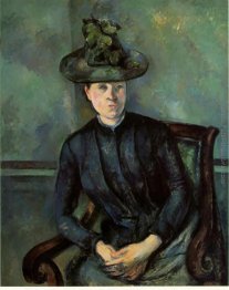 Donna in un cappello verde (Madame Cezanne)