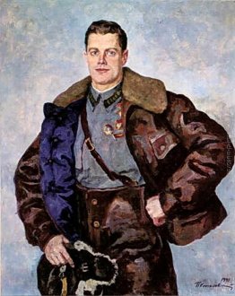 Ritratto di un Eroe dell'Unione Sovietica, pilota AB Yumashev