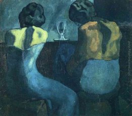 Due donne sedute in un bar