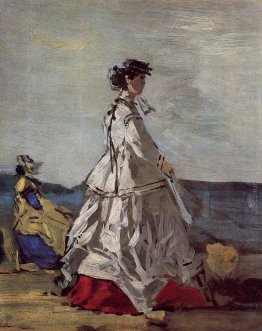 Principessa Pauline Metternich on the Beach