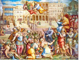 Caterina da Siena scortato papa Gregorio XI a Roma il 17 gen 137