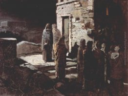 Cristo ei suoi discepoli entrarono nel Giardino del Getsemani