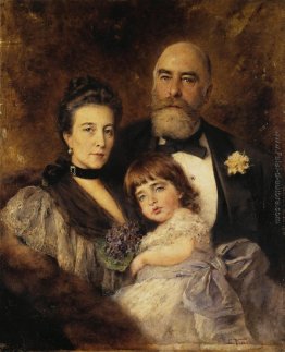 Famiglia di Volkov. Ritratto di gruppo di MSVolkov, SNVolkova e