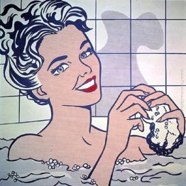 Donna nel bagno