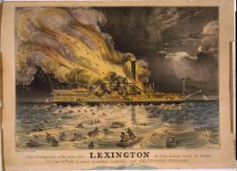 Conflagrazione terribile del battello a vapore Lexington a Long