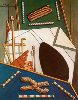 Interno metafisico con biscotti