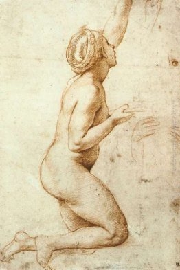 Inginocchiarsi Donna Nuda