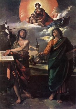 La Vergine appare a Santi Giovanni Battista e Giovanni Evangelis