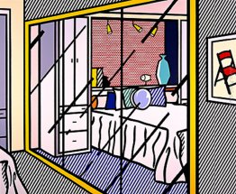 Interno con armadio a specchio