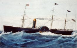 Posta degli Stati Uniti piroscafo Baltico (lanciato 1850) del Co
