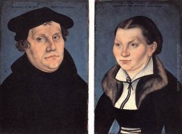 Dittico con i Ritratti di Martin Lutero e sua moglie