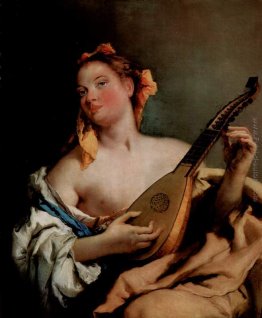 Ragazza con un mandolino